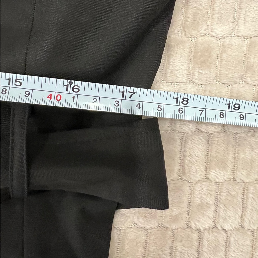 🚫SOLD ON MERC🚫 NWT Black Trench Coat women’s double breasted mid length sz 6 - Picture 12 of 14